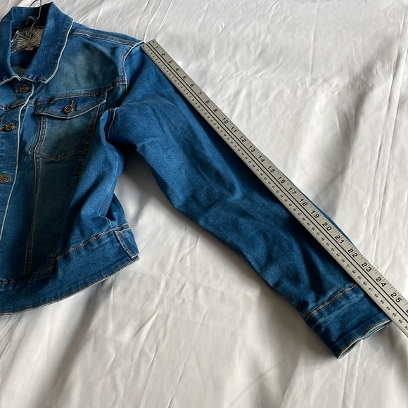 Women’s size extra large rubberband denim jacket - Picture 10 of 13